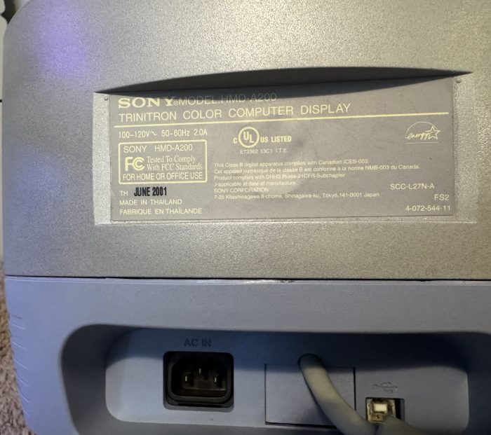 Sony HMD-A200 · Austin CRTs